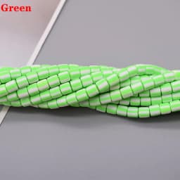 New 6mm 60pcs/lot Color Barrel Polymer Clay Beads Tube Spacer Beads For Jewelry Making DIY Handmade Bracelet Accessory