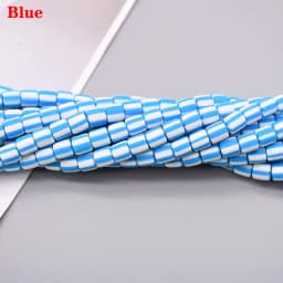 New 6mm 60pcs/lot Color Barrel Polymer Clay Beads Tube Spacer Beads For Jewelry Making DIY Handmade Bracelet Accessory