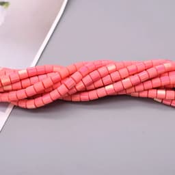 New 6mm 60pcs/lot Color Barrel Polymer Clay Beads Tube Spacer Beads For Jewelry Making DIY Handmade Bracelet Accessory