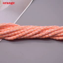 New 6mm 60pcs/lot Color Barrel Polymer Clay Beads Tube Spacer Beads For Jewelry Making DIY Handmade Bracelet Accessory