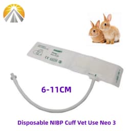 Disposable Vet NIBP Pressure Cuff For Veterinary Animal Use Pet Patient Monitor Different Sizes Single Hose with Connectors