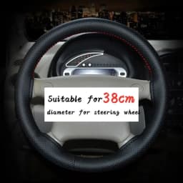 DIY Car Steering Wheel Braid Cover Fiber Leather With Needle Braid on Steering Wheel SkidProof Car Styling Interior accessories