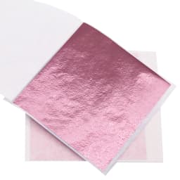 100pcs/10colors Sheet Rose Red Gold Leaf Imitation Sliver Foil Papers DIY Art Crafts Design Packaging Material Food Decor