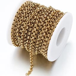 1Meter Gold Color Stainless Steel Chains Necklace Chain for DIY Bracelet Jewelry Making Components Findings Supplies 2.5/3/4mm