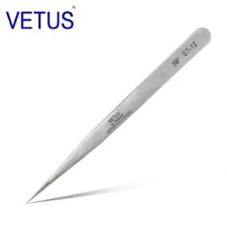 100% Vetus Original ST HRC 38 Series Super Fine Tip Tweezers for Mink Eyelash Plant Anti Acid Anti-magnetic Pinzas