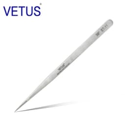 100% Vetus Original ST HRC 38 Series Super Fine Tip Tweezers for Mink Eyelash Plant Anti Acid Anti-magnetic Pinzas