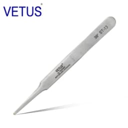 100% Vetus Original ST HRC 38 Series Super Fine Tip Tweezers for Mink Eyelash Plant Anti Acid Anti-magnetic Pinzas