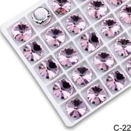 All Colors Sew on Rivoli Rhinestone With Silver Claw Round Shapes for Needlework Jewelry Wedding Dress Bags Trims