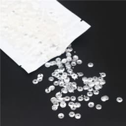 3mm 4mm 5mm 6mm Transparent Crystal Sequin Cup Flat Round PVC Loose Sequins for Diy Handmade Sewing Accessories 10g