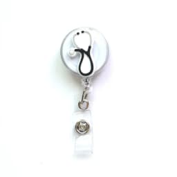 2022 New Design 1 Piece High Quality Silicone Retractable Hospital Nurse Badge Holder Reel Cute Cartoon ID Card Holder Keychains