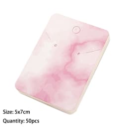 50pcs Paper Jewelry Display Stand Cards Earring Showcase Holder Organizer Packaging Gifts Small Businesses Supplies Material
