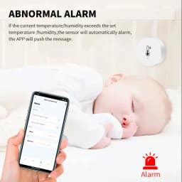 Tuya ZigBee Real Time Temperature And Humidity Sensor Work With Alexa Google Home Smart Home Smart Life/Tuya Smart App Control