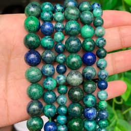 Natural Stone Beads African Turquoise Tiger Eye Jewelry Charm Gemstone Beads for Jewelry Making DIY Bead Bracelet Women 15inch