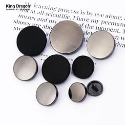 New Arrival Metal Gold Black Jeans Big Shirt Button For Clothing 6PCS 9MM-30MM Craft Needlework Sewing Cheap High Quality KD883