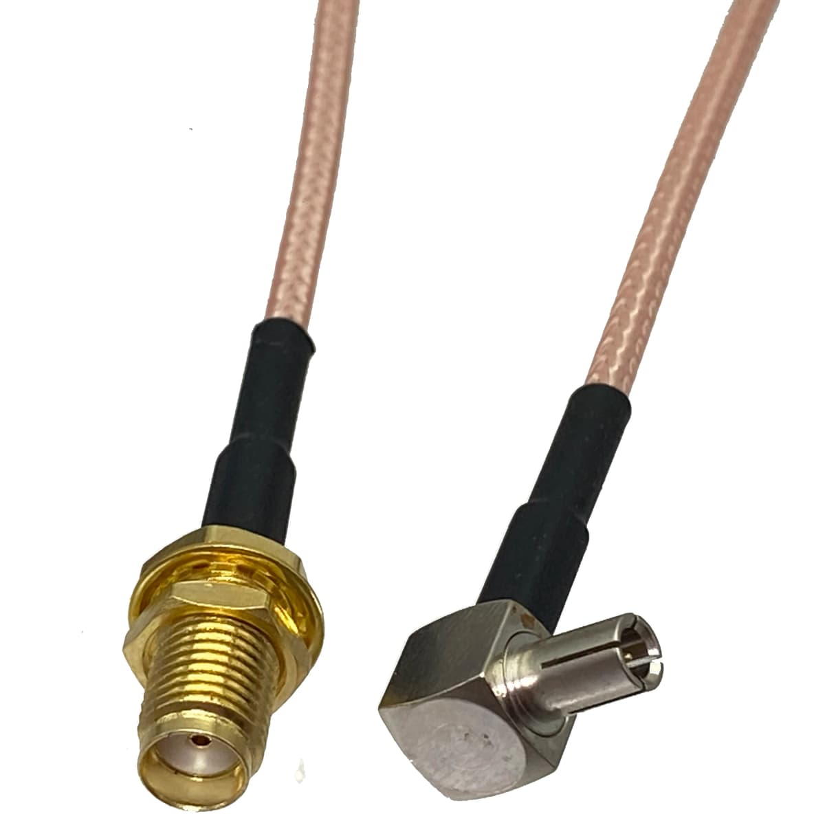RG316 Cable SMA Female Buklhead Jack to TS9 Male Plug Right Angle Crimp Connector RF Coaxial Pigtail Jumper Wire 4inch~10FT