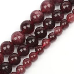 Natural Garnet Beads Round Loose Spacer Beads for DIY Jewelry Making Bracelet Necklace 15 inches 6 8 10 mm Wholesale