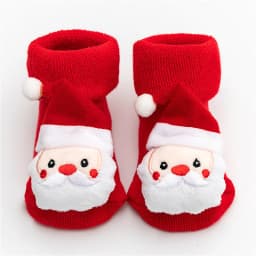 Lawadka 0-3T Winter Thick Infant Socks for Girls Boys Kids Christmas New Year's Socks Anti Slip Cotton Short Socks for Newborns