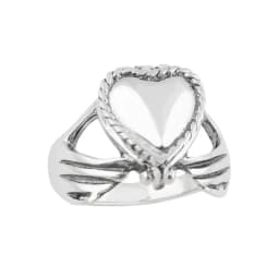 Unique Heart Love in Hand Locket Coffin Ring Secret Small Room Openable Lid Ring for Men Women Party Jewelry
