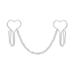 Nose Chain Piercing Stainless Steel Gold Color Nose Stud Nariz Piercing Septum Double Nose Piercing Ring Women Body Jewelry