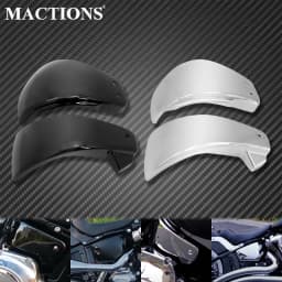2xMotorcycle Battery Side Cover Fairing Covers For Harley Softail Breakout Fat Boy FXDR Fat Street BOB Slim FLSL 2018 2019 2020