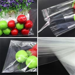 100pc Transparent Plastic Bag Small Self Sealing Cellophane Sachet Pouch For Jewelry Display Packaging Business Organizer Supply