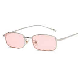 RUOBO Fashion Colorful Mercury Lens Sunglasses For Men Women Small Metal Eyewear Frame Outdoor Sun Glasses UV400 Gafas De Sol