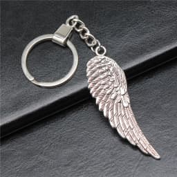 Antique Silver Color 66x20mm Big Angel Wing Pendant Keyring Souvenirs Gift