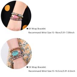 Unique Mix Strands Leather Bracelet Multicolor Natural Stone Woven Wrap Bracelets Bohemian Bracelet Drops Hipping