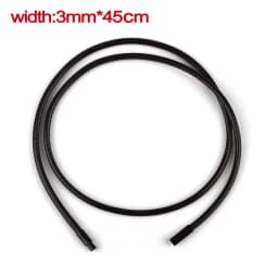 45-60cm Leather Chain Necklace For Women Men Leather Cord Wax Rope Chain Stainless Steel Clasp DIY Necklace Jewelry Accessories