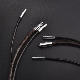45-60cm Leather Chain Necklace For Women Men Leather Cord Wax Rope Chain Stainless Steel Clasp DIY Necklace Jewelry Accessories