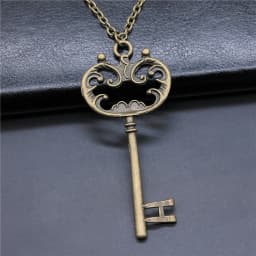 Creative Gift Party Jewelry Accessories Key Pendant Necklace For Women Long Chain Necklace