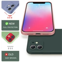 Luxury original liquid silicone phone case for iPhone14 15 13 12 11 Pro Max Mini X XR XS 7 8 Plus Shockproof Soft Case