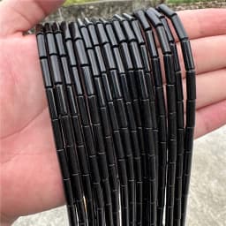4x13mm Natural Semi-precious Stone Loose Spacer Beads Strands Tube Beads Jewelry Making Accessories DIY Manual Cylindrical Beads