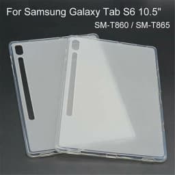Soft TPU Tablet Case For Samsung Galaxy Tab S6 10.5inch SM-T860 SM-T865 2019 Transparent TPU Protective Back Cover For Tab S6