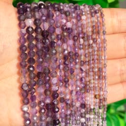 Natural Faceted Agates Moonstone Tourmaline Prehnites Jades Stone Beads For Jewelry DIY Making Bracelet Accessories 15'' 2 3 4mm
