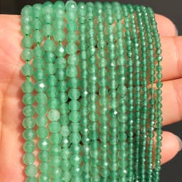 Natural Faceted Agates Moonstone Tourmaline Prehnites Jades Stone Beads For Jewelry DIY Making Bracelet Accessories 15'' 2 3 4mm