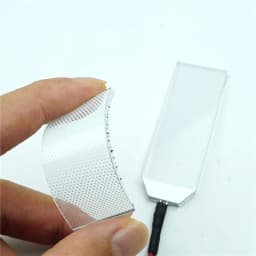 Flexible Bendable 27.5X69.5(76.5)MM DIY LED Light Eyes Kits For Halloween Helmet Eye Light Mask Cosplay Accessories AAA Battery