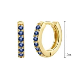 925 Sterling Silver Needle Niche Classic Colorful Zircon Hoop Earrings Women Delicate Charm Jewelry Huggie Earring Accessories