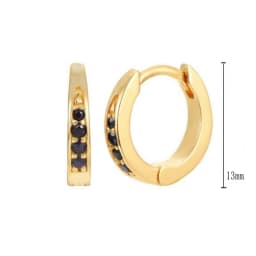 925 Sterling Silver Needle Niche Classic Colorful Zircon Hoop Earrings Women Delicate Charm Jewelry Huggie Earring Accessories