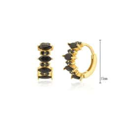 925 Sterling Silver Needle Niche Classic Colorful Zircon Hoop Earrings Women Delicate Charm Jewelry Huggie Earring Accessories