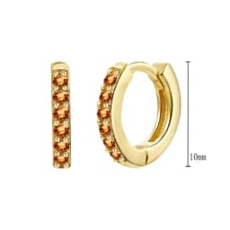 925 Sterling Silver Needle Niche Classic Colorful Zircon Hoop Earrings Women Delicate Charm Jewelry Huggie Earring Accessories