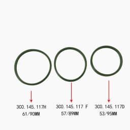 Sealing rubber ring of turbocharger pipe For VW Passat Tiguan Skoda Octavia Superb Audi TT S3 3C0145117H 3C0145117F 3C0145117D