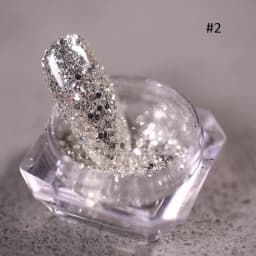 1box Reflective Diamond Glitter Powder Holographic Sparkling Crystal Rhinestones Sequins Chrome Gel Polish Pigment Dust Manicure