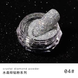 1box Reflective Diamond Glitter Powder Holographic Sparkling Crystal Rhinestones Sequins Chrome Gel Polish Pigment Dust Manicure