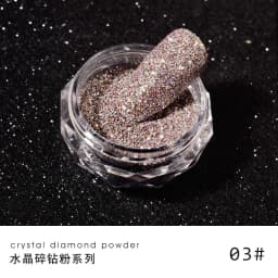 1box Reflective Diamond Glitter Powder Holographic Sparkling Crystal Rhinestones Sequins Chrome Gel Polish Pigment Dust Manicure