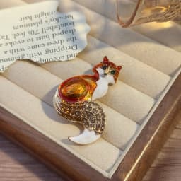 Ladies Fox Brooch Women's Simple Fashion Corsage Sweater Coat Accessories Brooch For Women Animal Party Wedding Brooches Pins