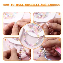 600-800Pcs Colorful ABS Garment Pearls Mix 3-8mm Round Beads With Holes DIY Bead For Hand Made