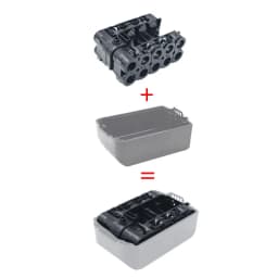 BL1830 Lithium-ion Battery Box Nesting 10 Core Lithium Battery Combination Fixing Bracket For Makita 18V BL1860 Shell Housings