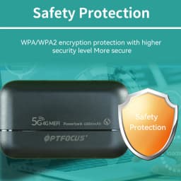 OPTFOCUS 4G LTE Portable Modem Wireless Router Powerbank USB TYPEC 4G SIM Card 10000Mah MIFI Modem 4G Mini Pocket Wifi Hotspot