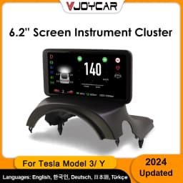 Vjoycar 6.2'' Inch Dashboard Cluster Instrument Model 3 Y HUD Screen HD LCD Speedometer For Tesla Modification Car Accessories